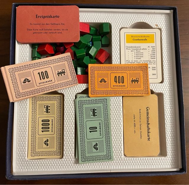 Juego de mesa antiguo Monopoly 