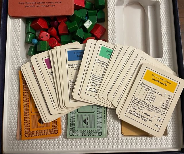Juego de mesa antiguo Monopoly 