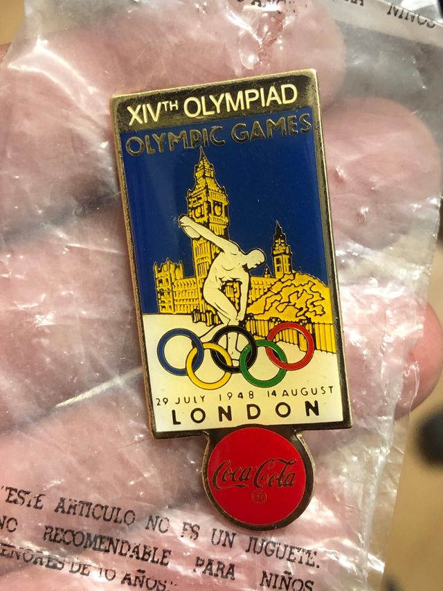 pin de juegos olimpicos 1948