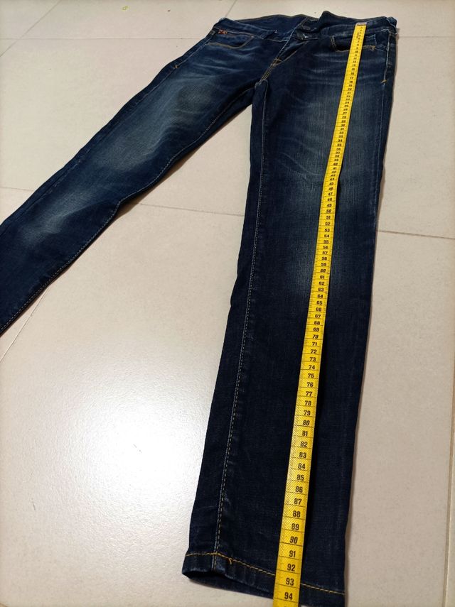 Calças de ganga com cintura subida (S)