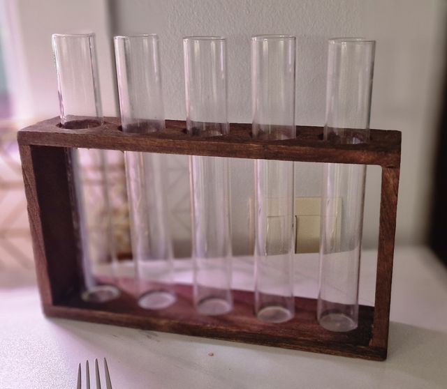 Jarron hidropónico tubo de ensayo