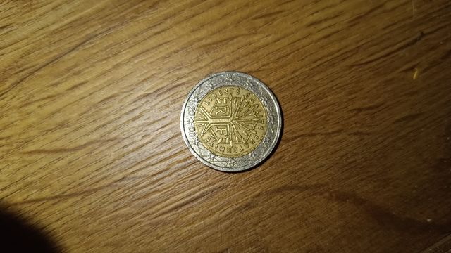 Moneda 2€ con error de acuñado 