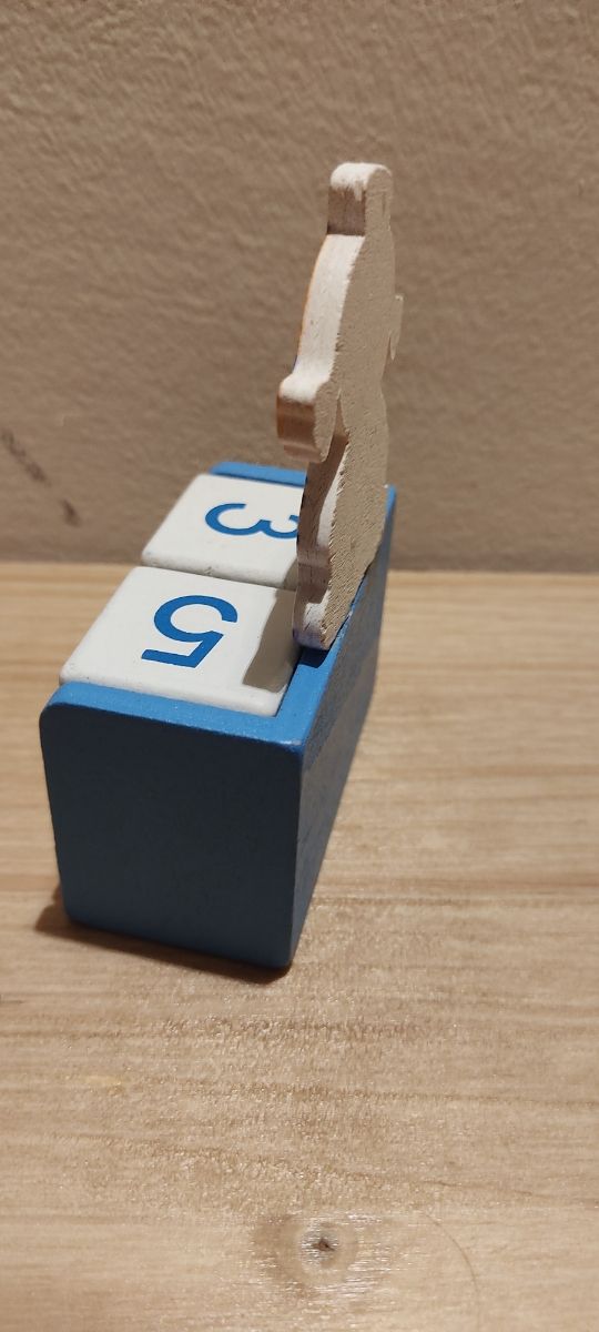 Calendario perpetuo bimbi in legno