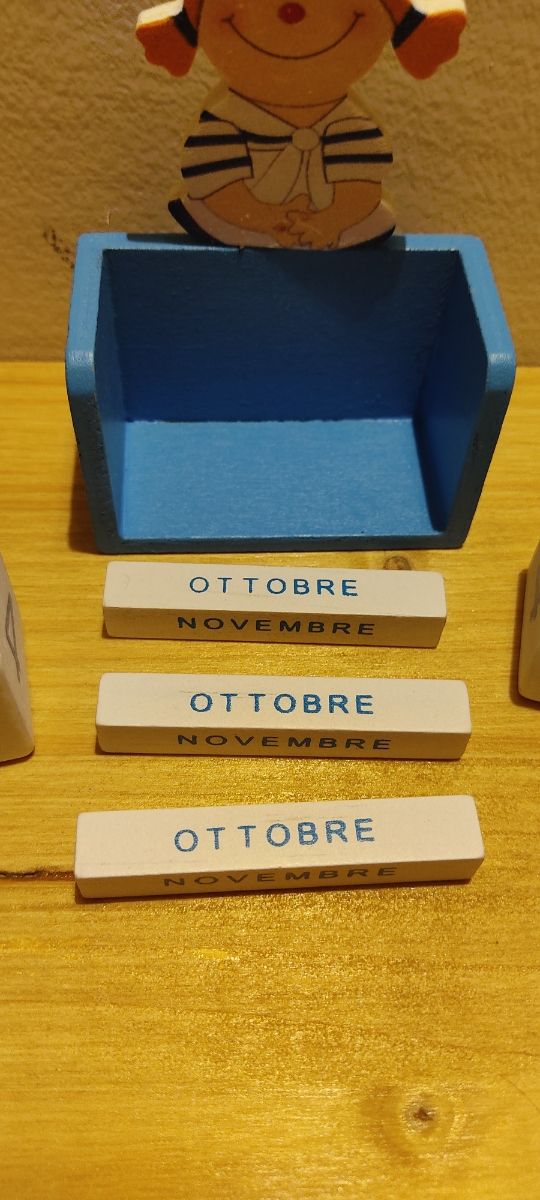 Calendario perpetuo bimbi in legno