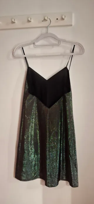 Vestido fiesta brillo  fiesta Zara Talla S