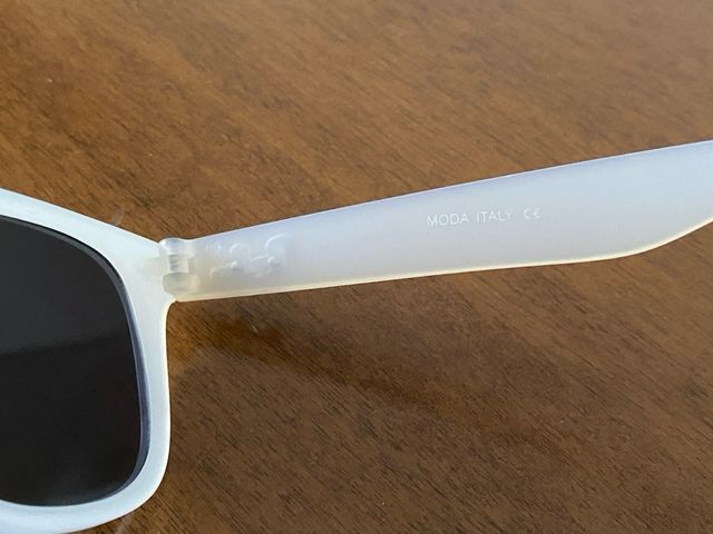 Occhiali da sole,bianco opaco