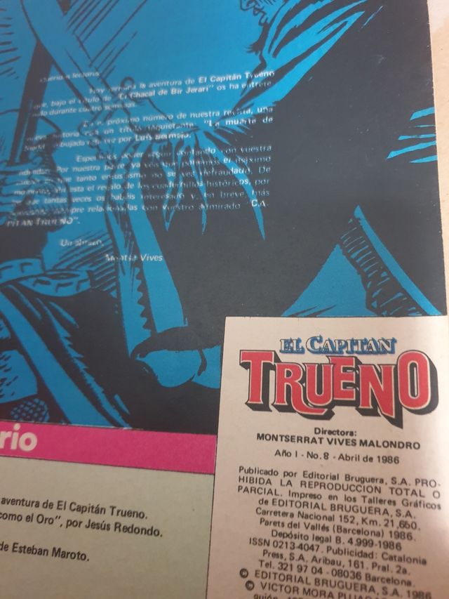 El Capitán Trueno N°8 1986 Comic