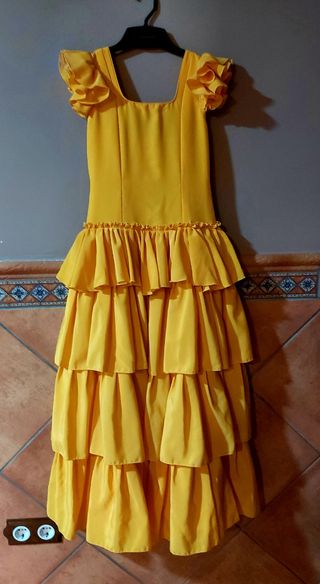 Traje de flamenca una sola puesta
