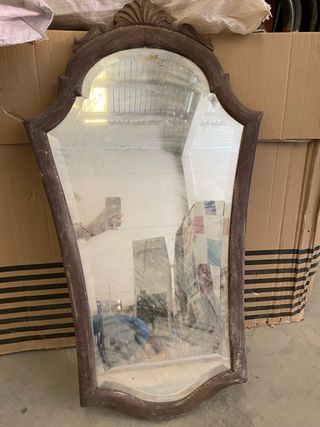 espejo antiguo madera restaurar