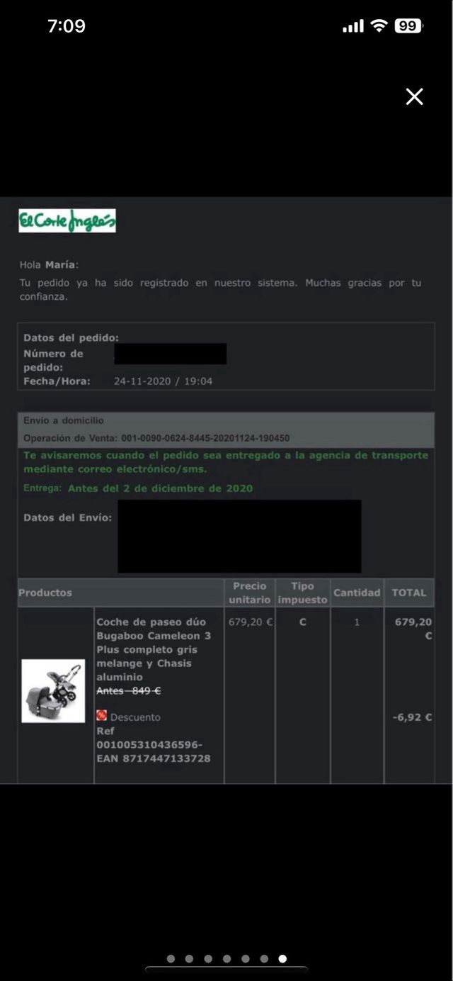 Bugaboo cameleon 3 capazo a estrenar