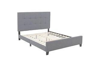 CAMA  MATRIMONIO TAPIZADA + CABECERO MODELO EMILY