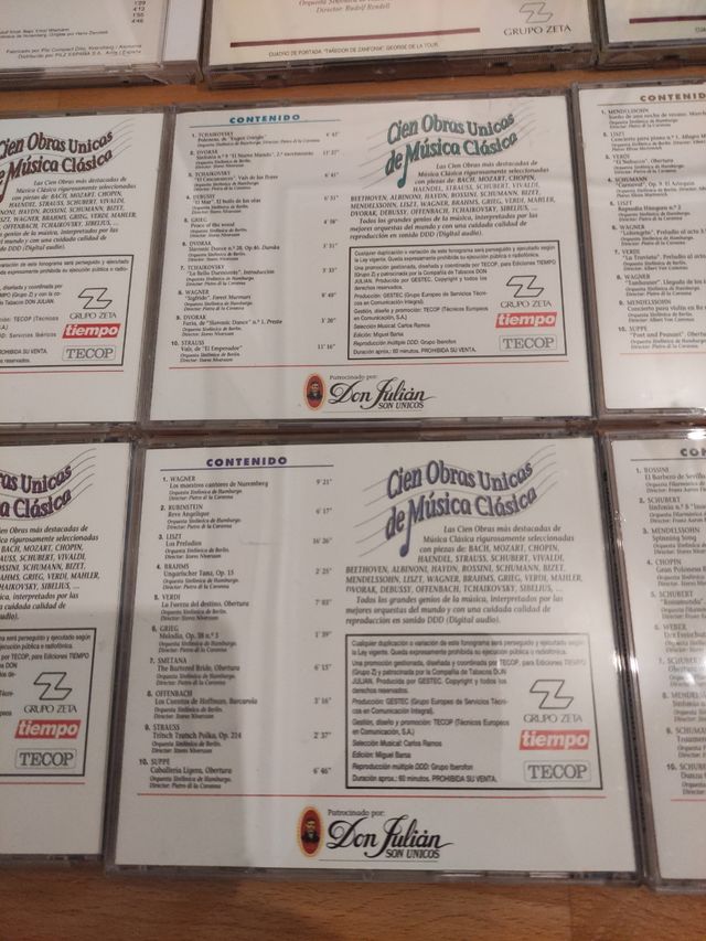 CD's MÚSICA CLÁSICA