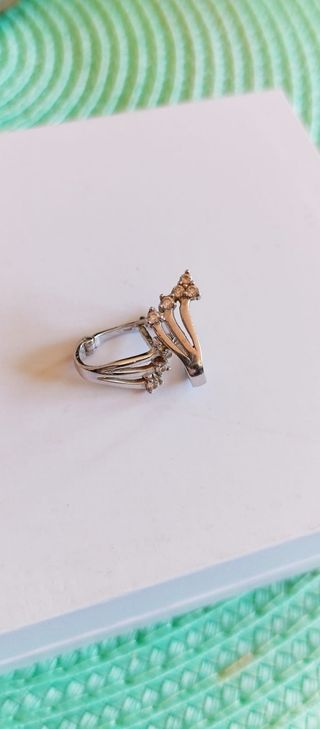 Pendientes de oro blanco primera ley 750