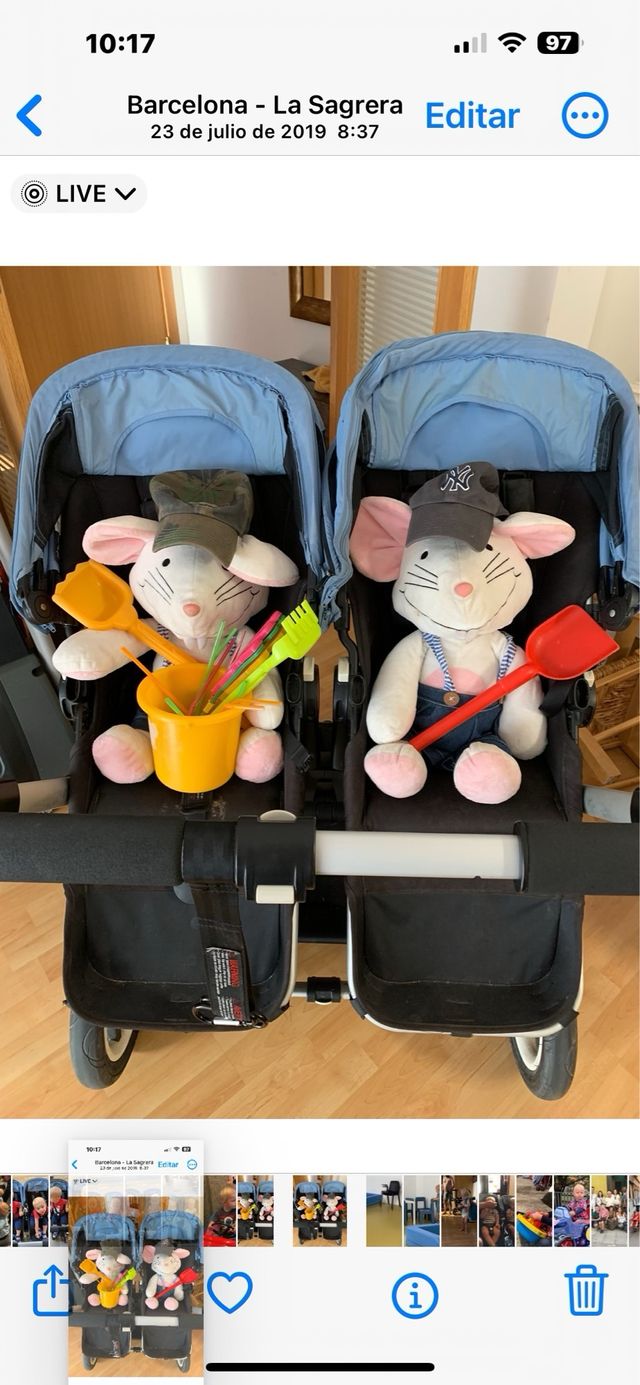 Cochecito doble Bugaboo Donkey desde recién nacido