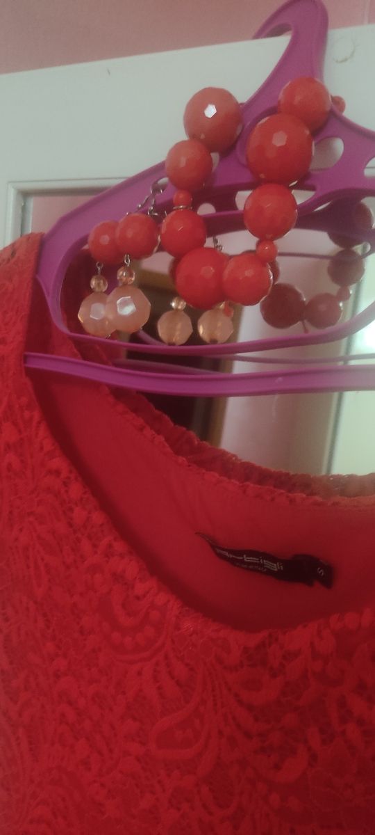 Set vestito più orecchini e bracciale