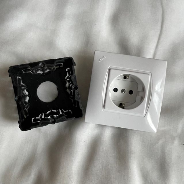 Simon enchufe blanco nuevo vintage