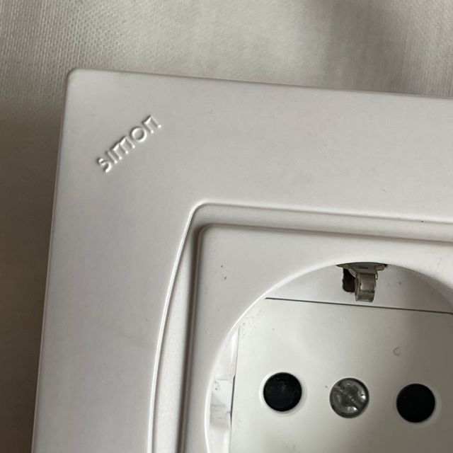 Simon enchufe blanco nuevo vintage