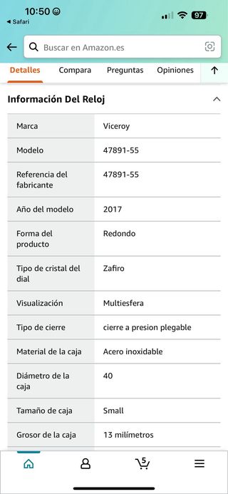 Viceroy Reloj Multiesfera para Hombre