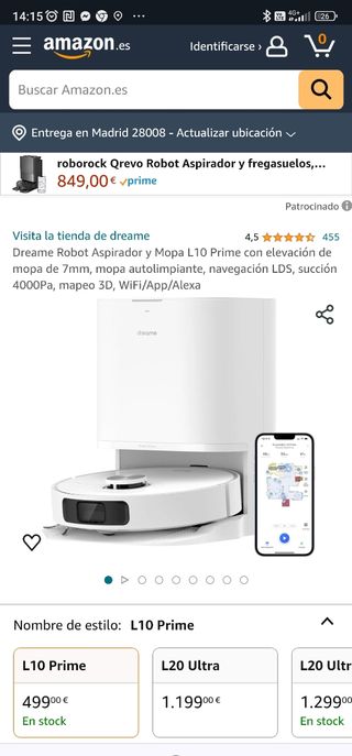 Robot aspirador  DreameBot L 10 