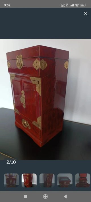 JOYERO ARMARIO CHINO. LACADO ANTIGUO