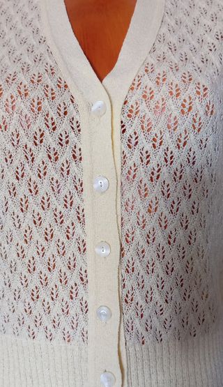 Chaqueta vintage calada. Nueva