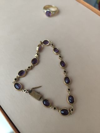 Pulsera de ametista Con brillantes