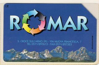 Scheda Telefonica "ROMAR" da Lire 2000