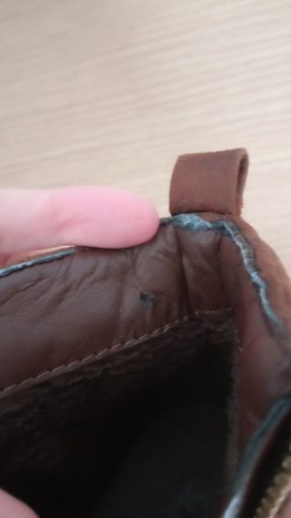 Botines marrones ante tacón talla 36