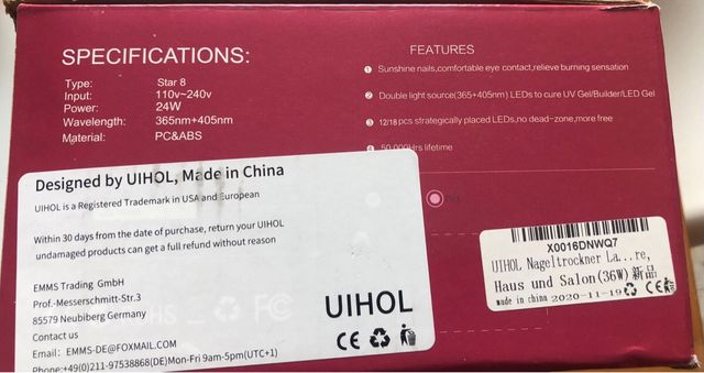 Secador manicura permanente