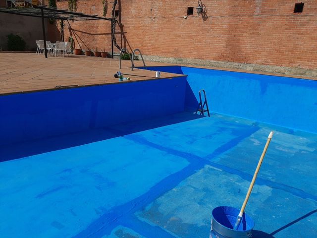 Picina pintura reparación fisuras