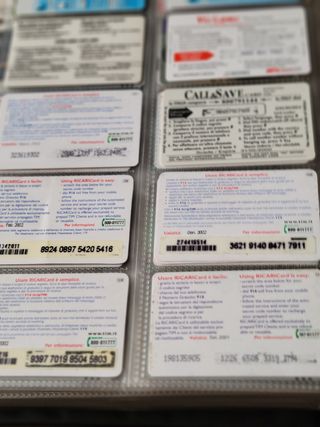 Tessere telefoniche da collezione itae s