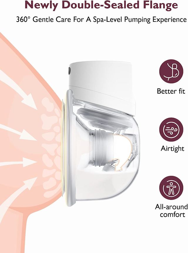 Sacaleches eléctrico con bomba de manos libres.-