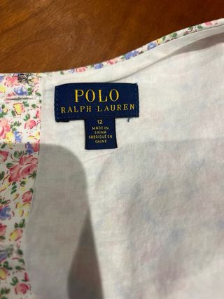 Vestido niña T12 Ralph Lauren