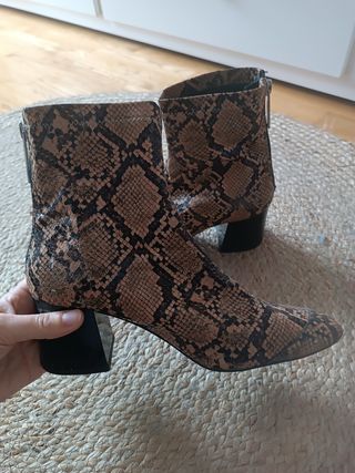 Botines tacón mujer zara