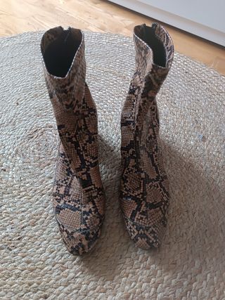 Botines tacón mujer zara