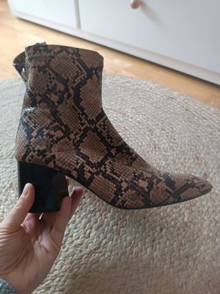 Botines tacón mujer zara