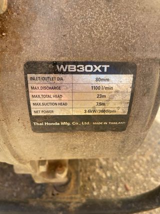 Se vende motobomba