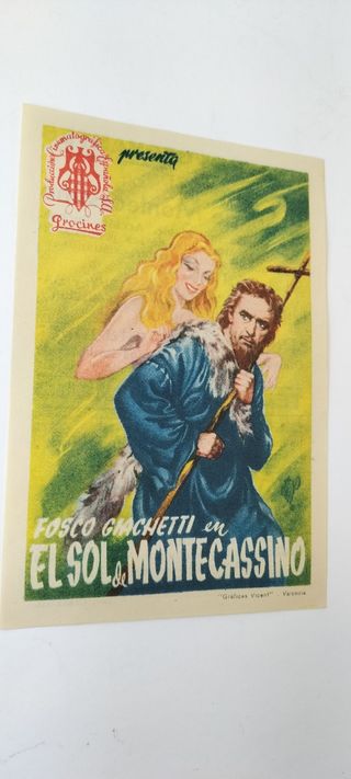 Folleto antiguo"el sol de montecassino