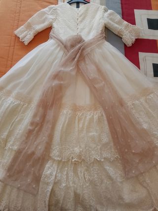 VESTIDO COMUNION NIÑA ESTILO VINTAGE