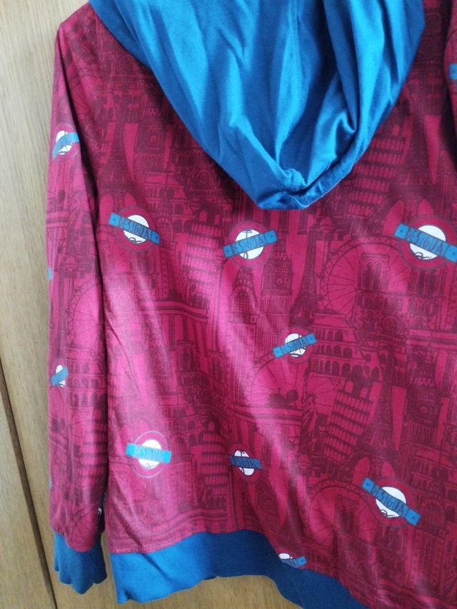 Sudadera chico desigual reversible