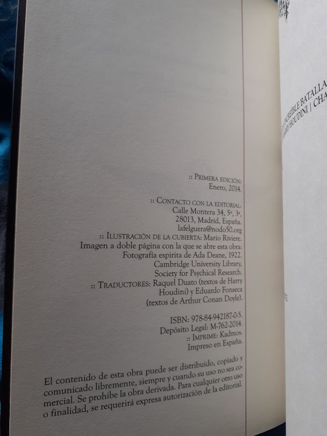 1ed., Sherlock Holmes contra Houdini
