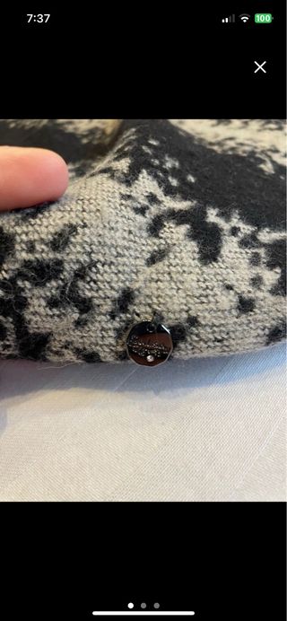 Bufanda de Salsa color negro gris y amarillo