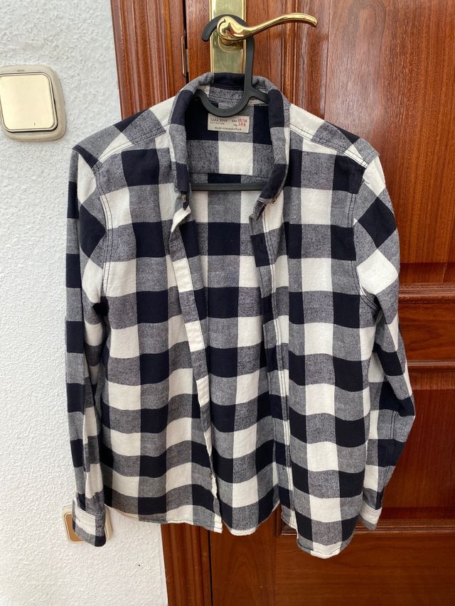 Camisa zara talla 13/14 cuadros