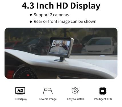 monitor y cámara trasera para vehículo