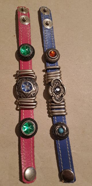 2 Braccialetti in stile hippy 