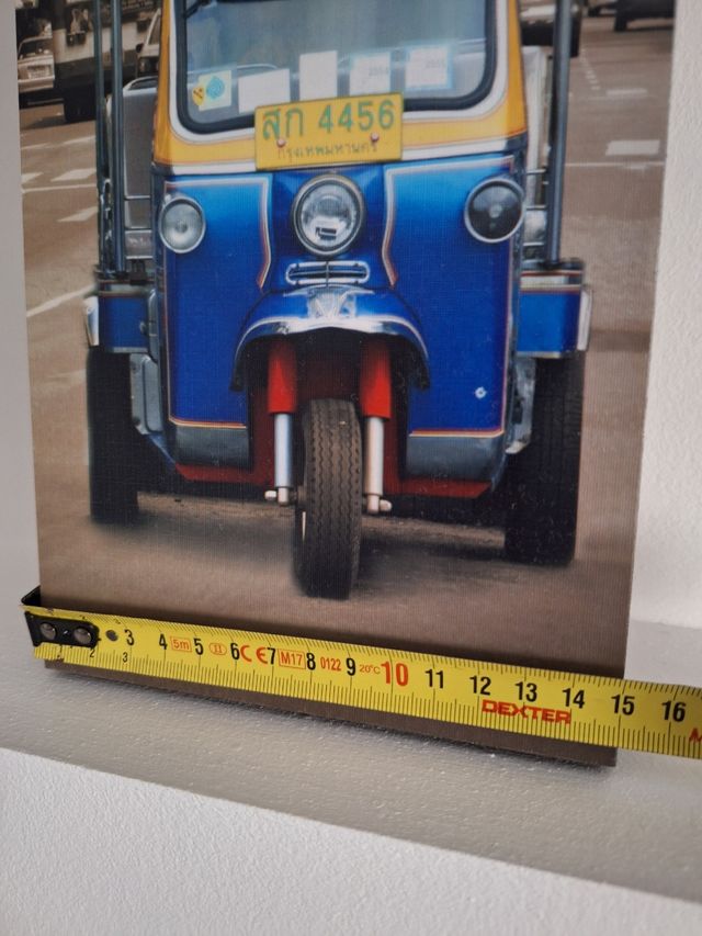 Cuadro triptico tuk tuks tailandeses