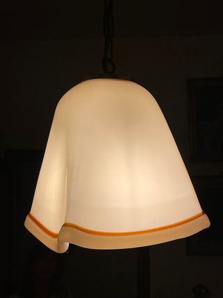 Lampadario anni 50/60 vetro opalino