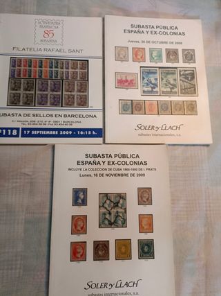 3 CATALOGOS DE SELLOS 
