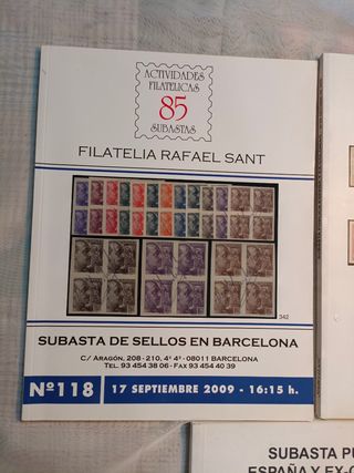 3 CATALOGOS DE SELLOS 