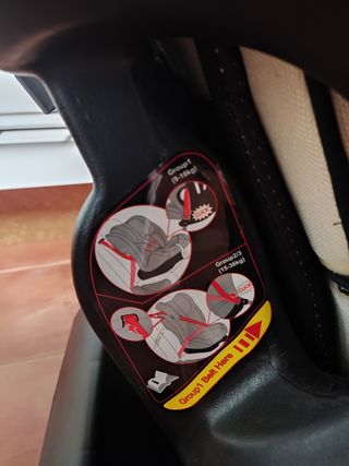 Silla de seguridad infantil para coche.